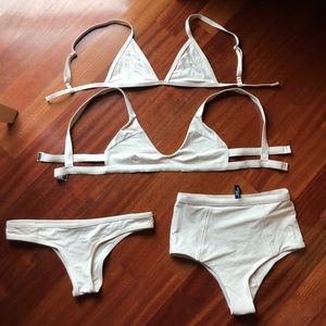 Tavik 4 piece swim bundle in beige nude